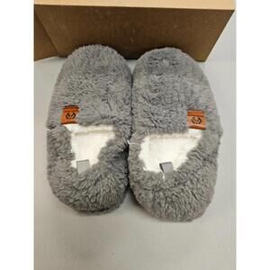 Feetfreein Womens Fuzzy Scuff Slippers, Comfy Foam Slip-On